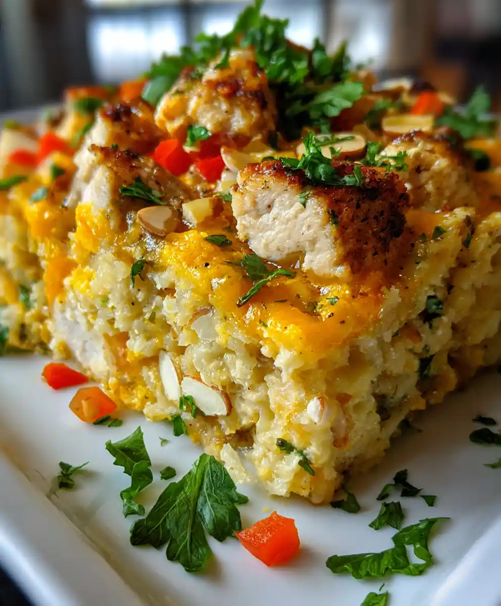 Healthy Chicken Cauliflower Rice Casserole 5 Healthy Chicken Cauliflower Rice Casserole