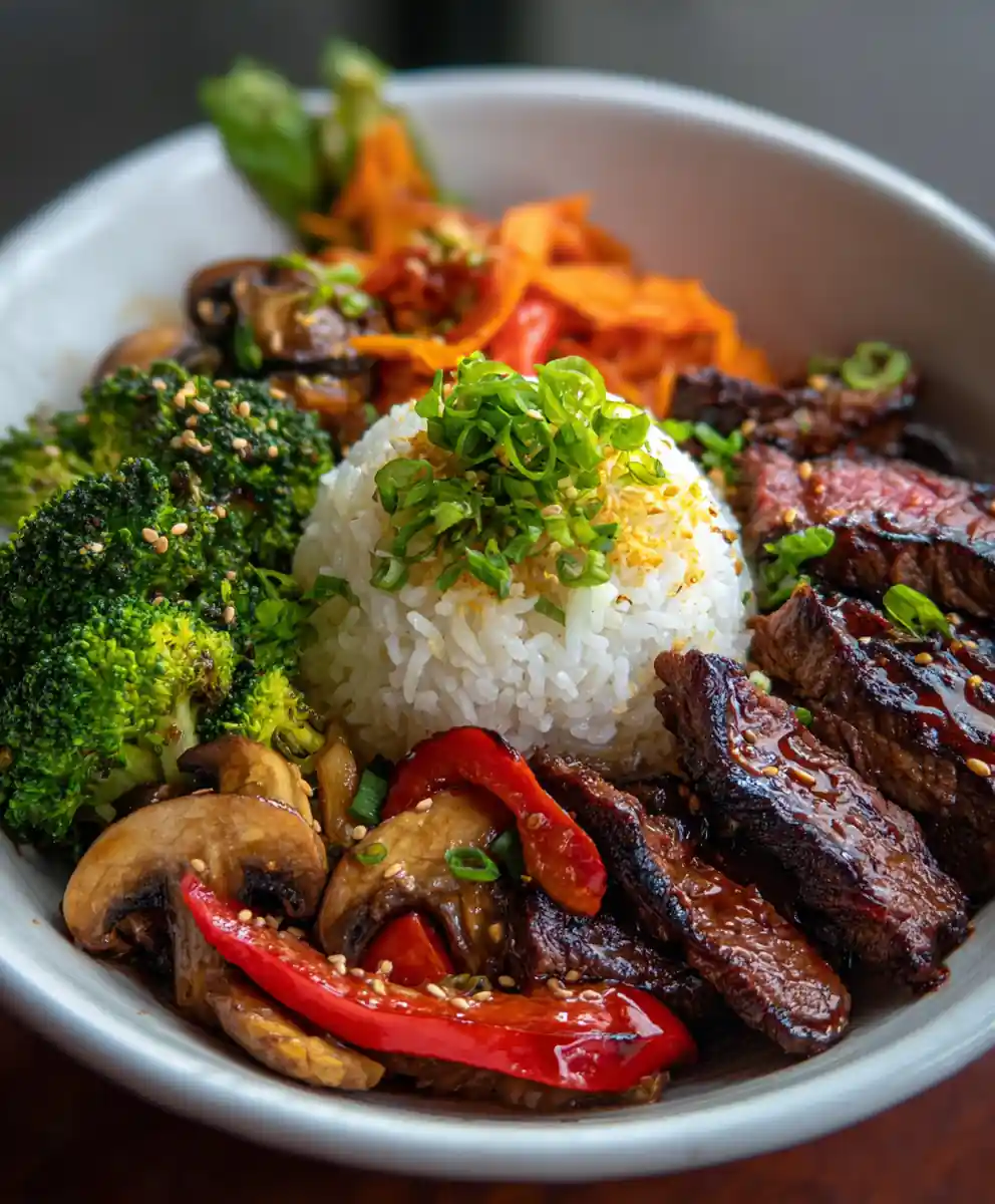 Hibachi Steak Bowl With Garlic Veggies 5 Hibachi Steak Bowl With Garlic Veggies