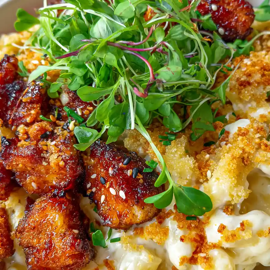 Honey Pepper Chicken With Creamy Mac & Cheese 4 Honey Pepper Chicken With Creamy Mac & Cheese