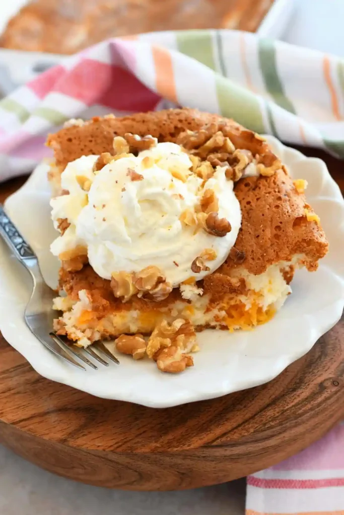 2 Ingredient Peach Angel Food Cake