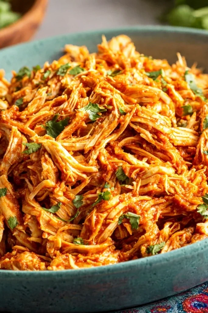 Slow Cooker Three-Ingredient Taco Chicken 3 Recipe image