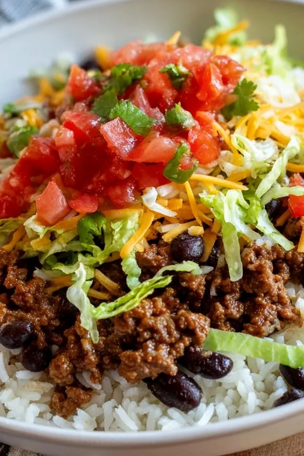 30-Minute Taco Rice Bowl 3 Recipe image