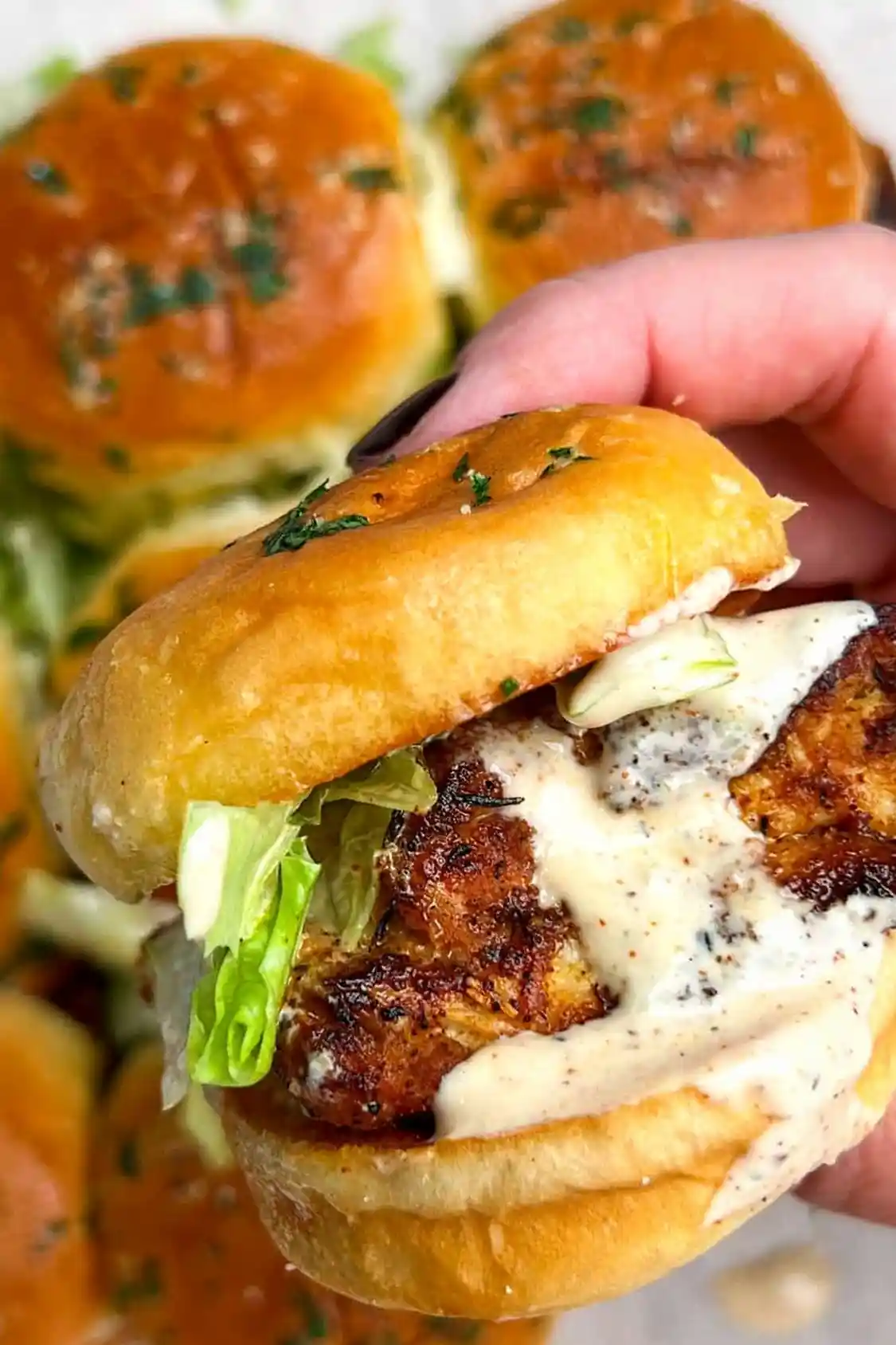Alabama White BBQ Blackened Chicken Sliders 3 Recipe image