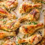 Roasted Garlic and Dijon Chicken Drumsticks 4 Roasted Garlic and Dijon Chicken Drumsticks