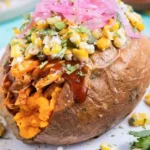 BBQ Chicken Stuffed Sweet Potatoes 4 BBQ Chicken Stuffed Sweet Potatoes