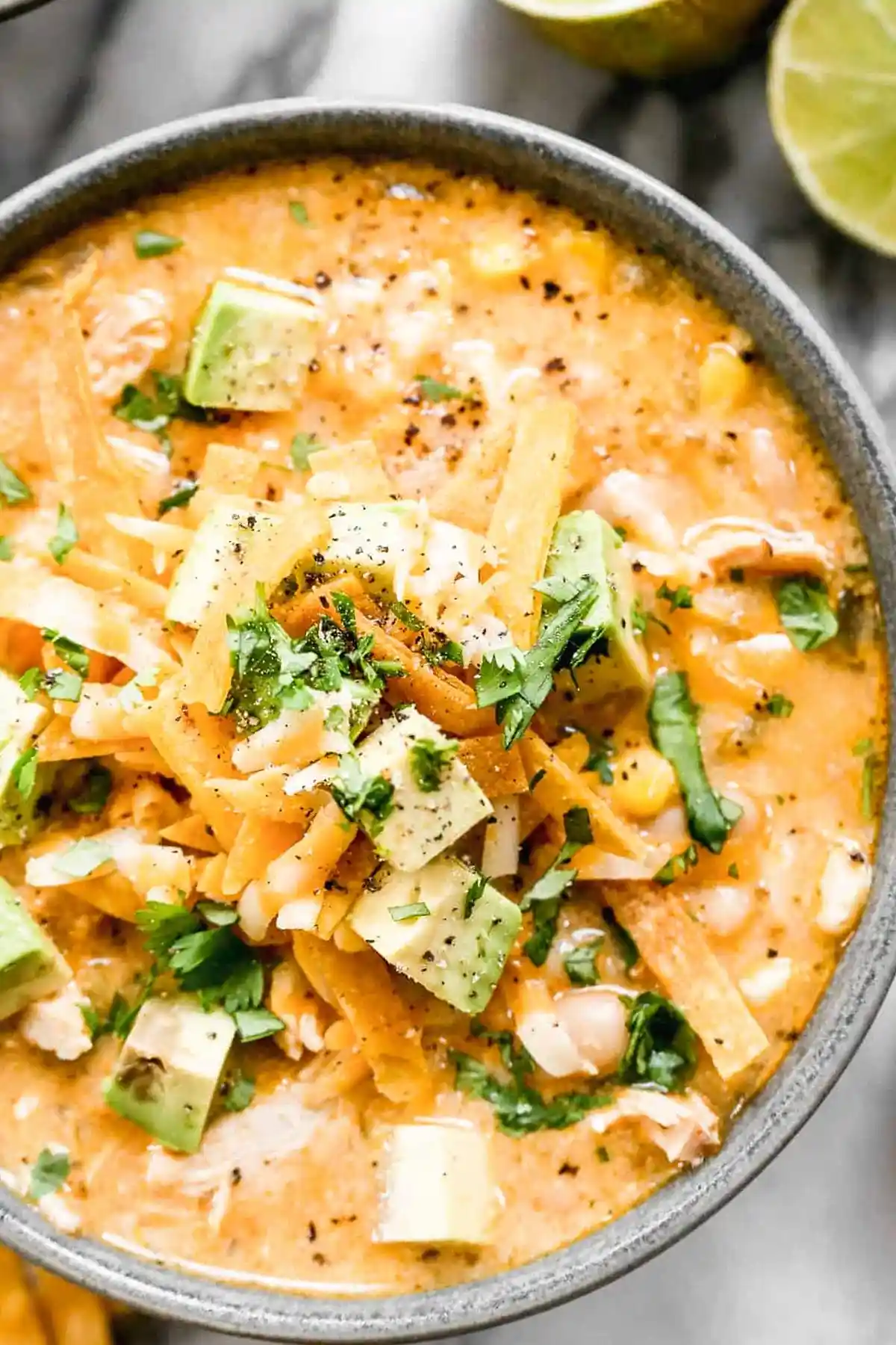 High-Protein Creamy White Chicken Chili 3 Recipe image