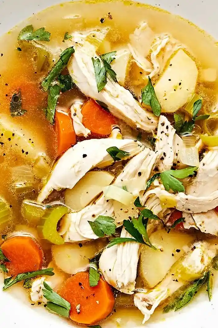 Hearty Homemade Chicken and Vegetable Soup 3 Recipe image