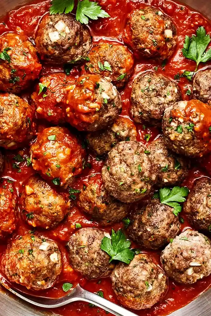 Homemade Gluten-Free and Low-Carb Meatballs 3 Recipe image