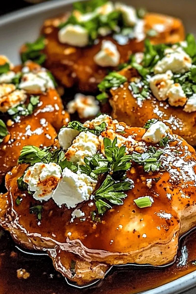 Hot Honey Feta Chicken: Sweet and Spicy Mediterranean-Style Dinner 3 Recipe image
