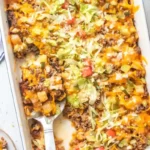 Savory Burger-Style Beef and Potato Casserole 4 Savory Burger-Style Beef and Potato Casserole