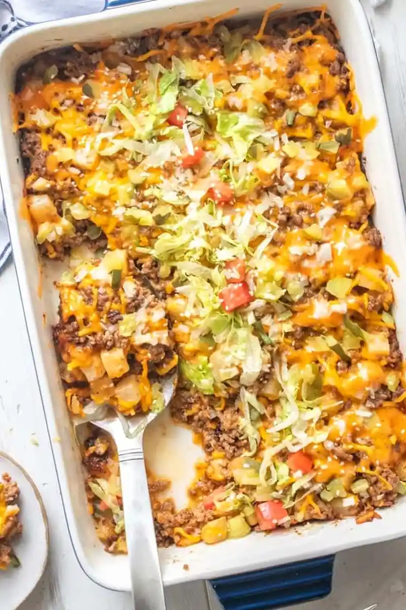 Savory Burger-Style Beef and Potato Casserole 3 Recipe image