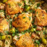 Braised Chicken Thighs with Fennel, Artichokes, and Olives 4 Braised Chicken Thighs with Fennel, Artichokes, and Olives