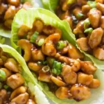 Savory Cashew Chicken Lettuce Wraps 4 Savory Cashew Chicken Lettuce Wraps