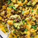 Cheesy Broccoli Ground Beef and Potato Skillet 4 Cheesy Broccoli Ground Beef Potato Skillet_109564203428872658