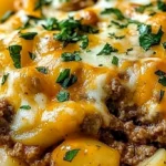 Cheesy Ground Beef and Potato Casserole 4 Cheesy Ground Beef and Potato Casserole