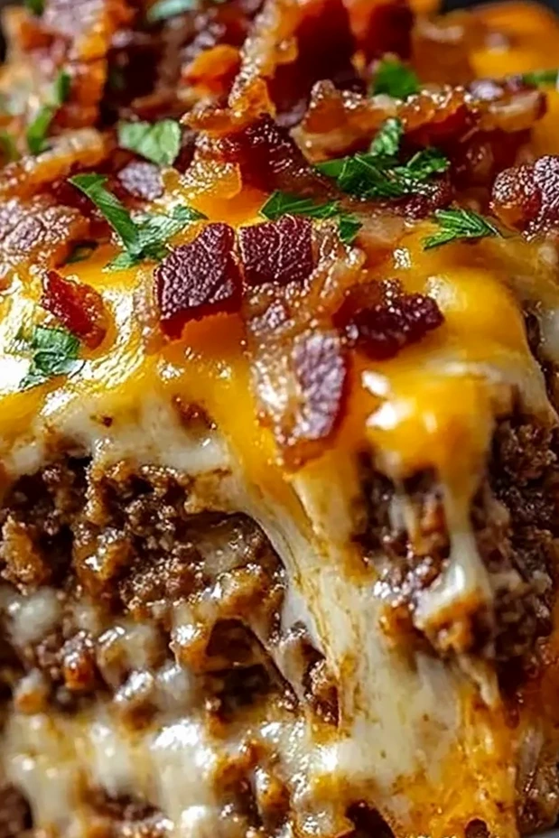 Cheesy Loaded Meatloaf Casserole 3 Recipe image