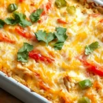 Cheesy Chicken Fajita Casserole 4 Cheesy Chicken Fajita Casserole
