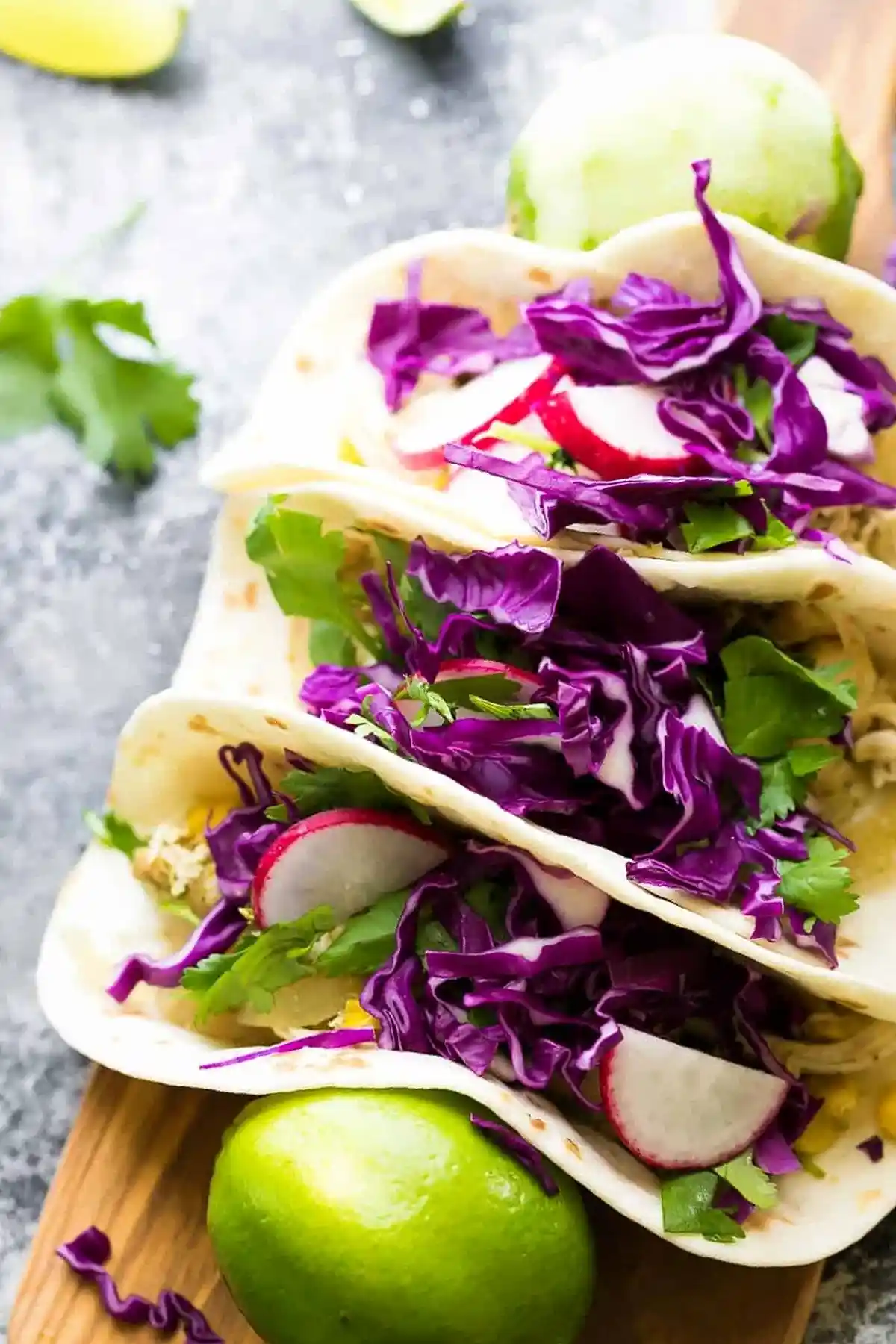 Cilantro Lime Chicken Crockpot Tacos 3 Recipe image