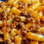 Homemade Cheesy Beef and Macaroni Skillet 4 Homemade Cheesy Beef and Macaroni Skillet