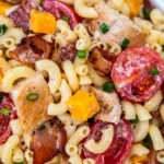 Creamy Ranch Chicken Pasta Salad with Turkey Bacon 4 Creamy Ranch Chicken Pasta Salad with Turkey Bacon