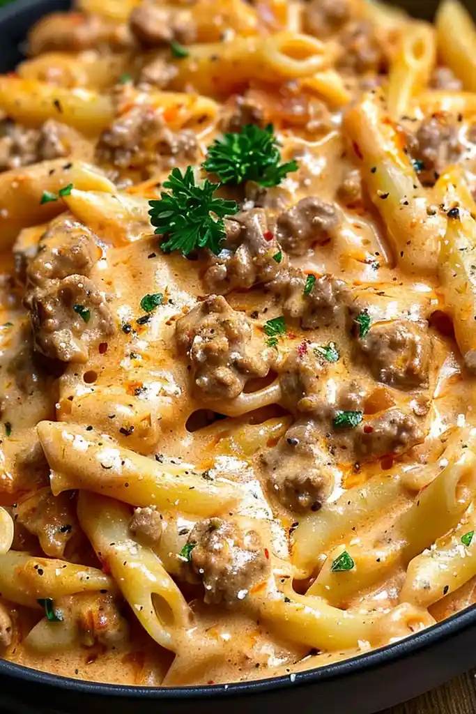Creamy Beef Pasta for Hearty Dinners 3 Recipe image