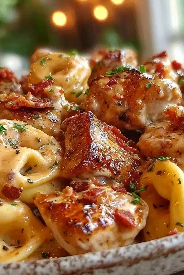 Creamy Crockpot Marry Me Chicken Tortellini 3 Recipe image