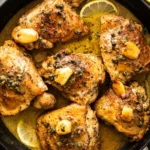Creamy Lemon Garlic Chicken Thighs with Capers 4 Creamy Lemon Garlic Chicken Thighs with Capers
