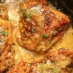 Oven-Baked Creamy Smothered Chicken Thighs 4 Oven-Baked Creamy Smothered Chicken Thighs