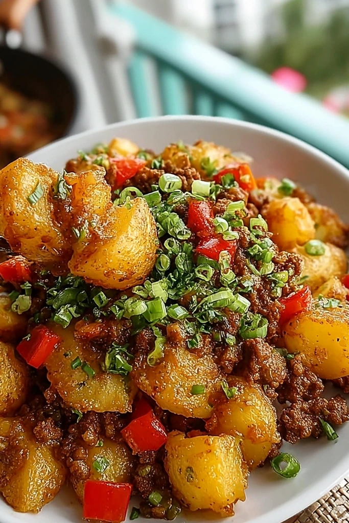 Crispy Ground Beef and Potatoes Skillet 3 Recipe image