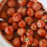 Savory Slow Cooker Grape Jelly Meatballs 4 Savory Slow Cooker Grape Jelly Meatballs