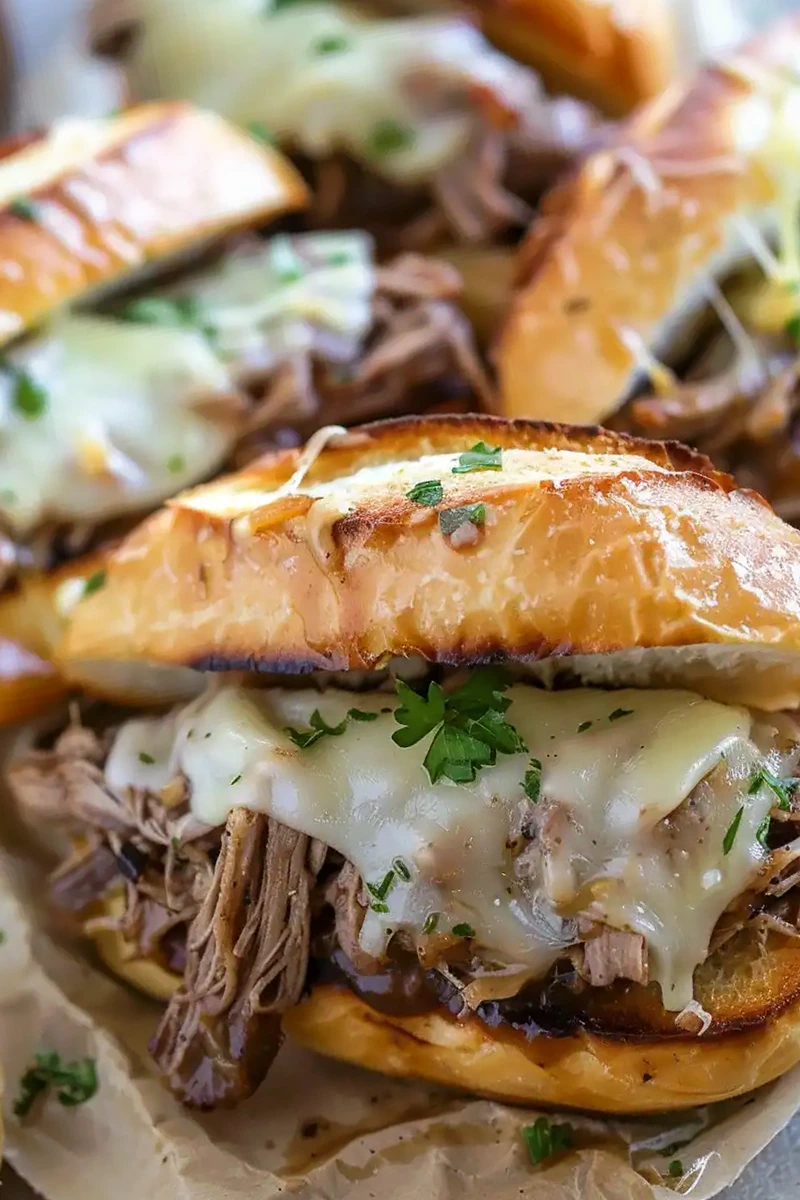 Slow Cooker French Dip Sandwiches 3 Recipe image