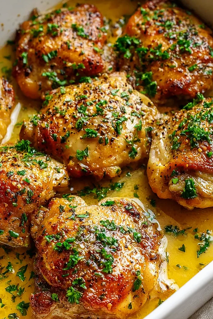 Juicy Golden-Brown Baked Boneless Chicken Thighs 3 Recipe image