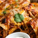 Easy Cheesy Chicken Enchiladas 4 Easy Cheesy Chicken Enchiladas