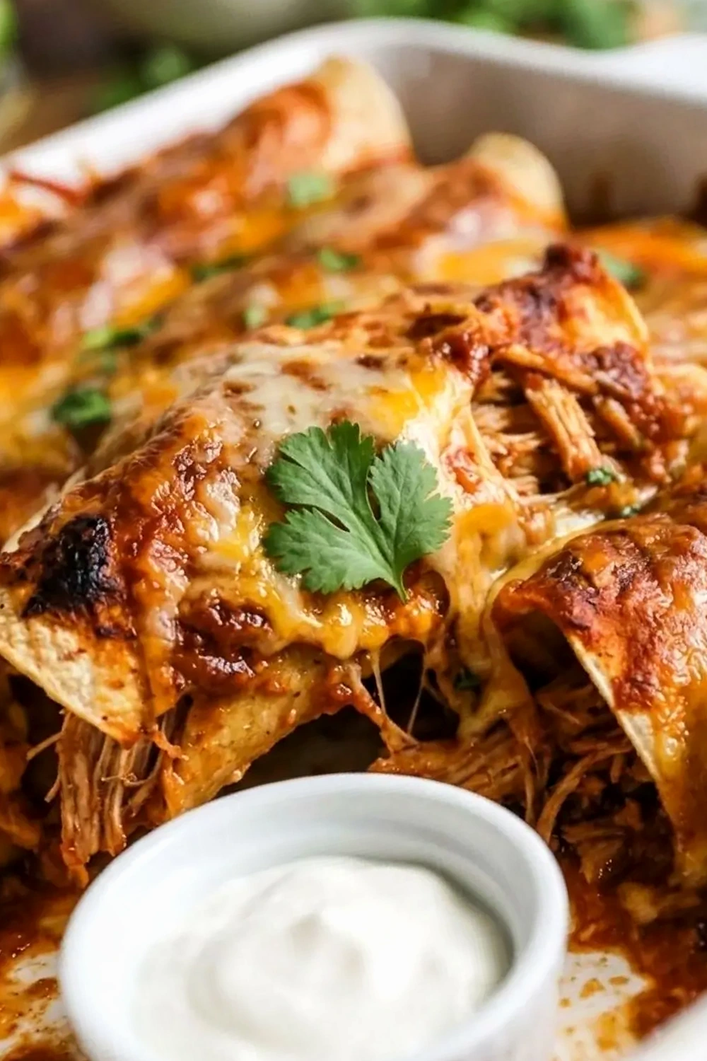 Easy Cheesy Chicken Enchiladas 3 Recipe image