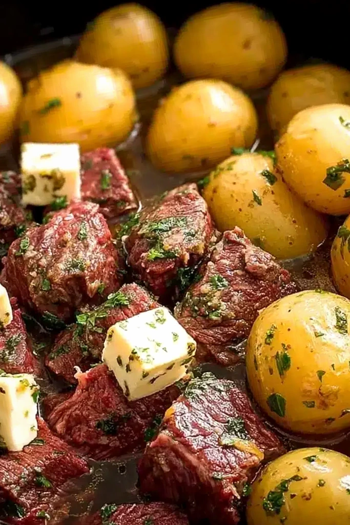 Slow Cooker Steak and Potatoes 3 Recipe image