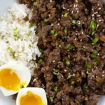 Quick Ground Beef Bulgogi Bowls 4 Quick Ground Beef Bulgogi Bowls