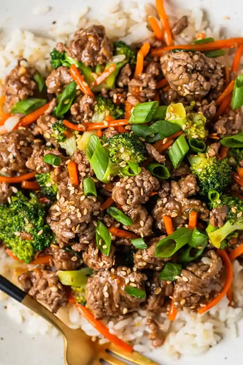 Quick Ground Beef Teriyaki Stir Fry 3 Recipe image
