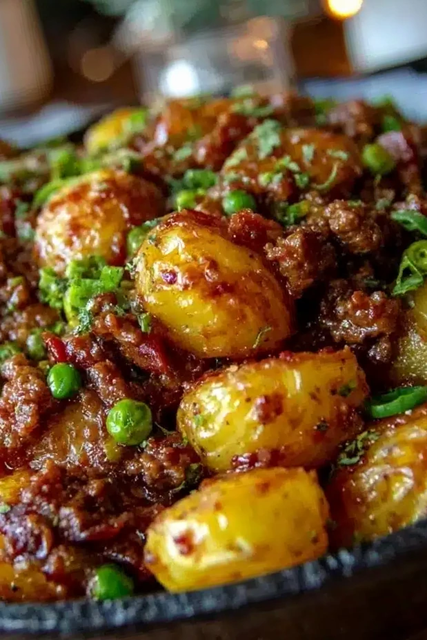 Savory Ground Beef and Potato Skillet 3 Recipe image