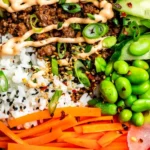 Quick Korean Beef Bowls 4 Quick Korean Beef Bowls
