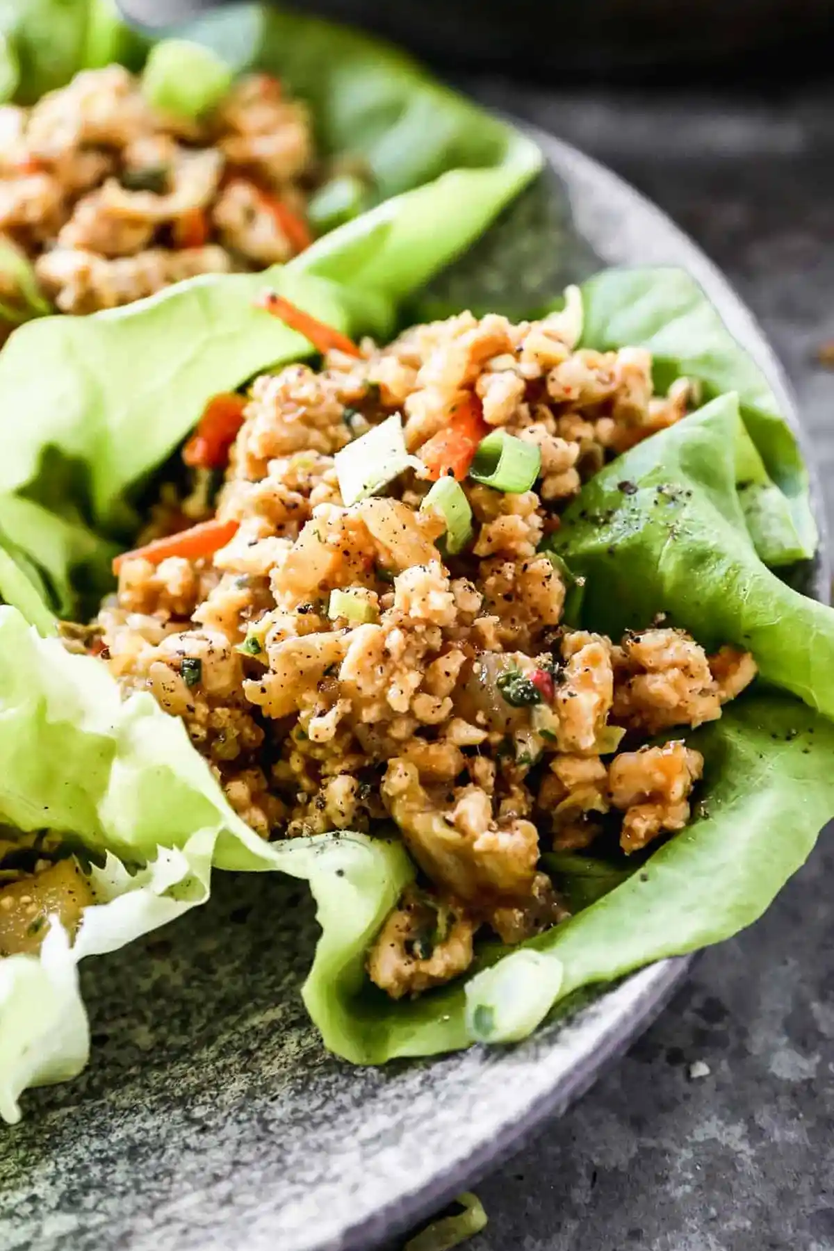 Thai-Inspired Ground Chicken Lettuce Wraps 3 Recipe image
