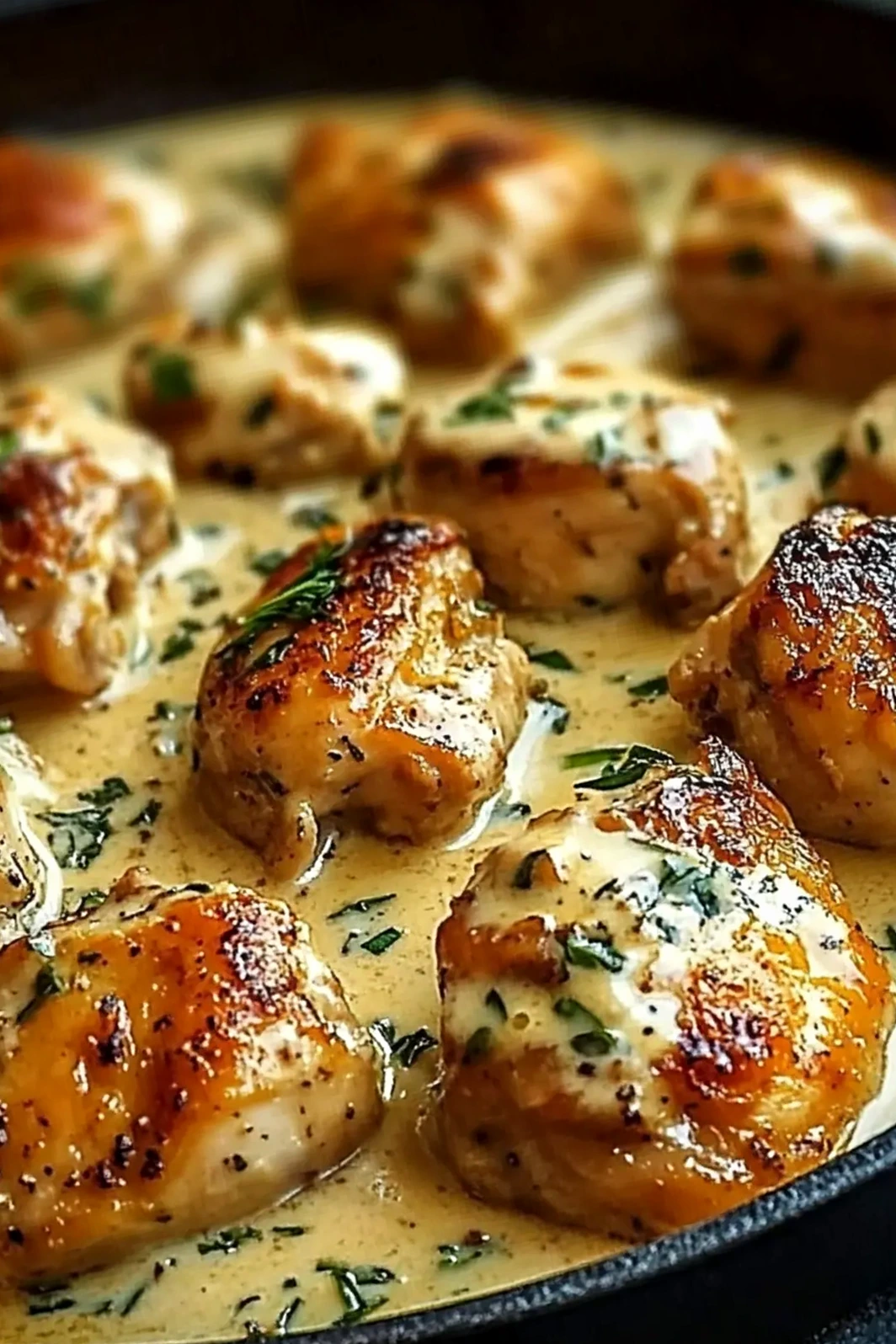Creamy Honey Garlic Boneless Chicken Thighs 3 Recipe image
