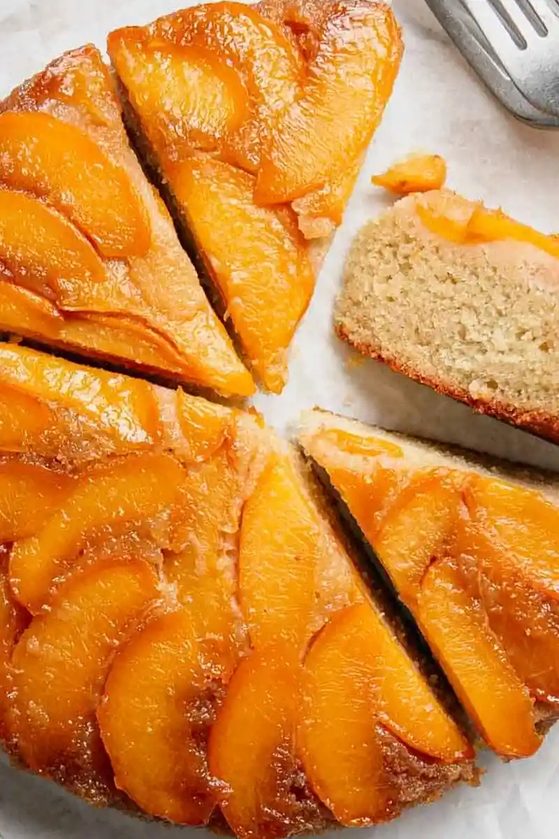Gluten-Free Peach Upside Down Cake with Almond Flour 3 Recipe image