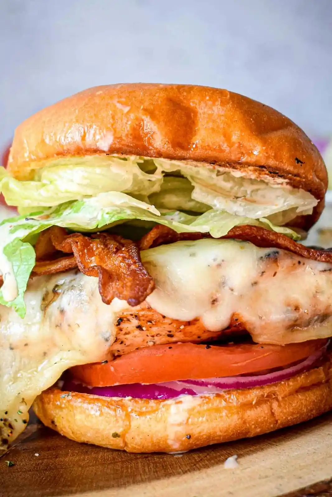 Grilled Chicken Sandwich with Provolone and Seasoned Mayo 3 Recipe image