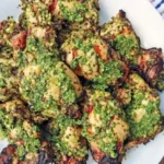 Grilled Chicken Thighs with Chimichurri Sauce 4 Grilled Chicken Thighs with Chimichurri Sauce