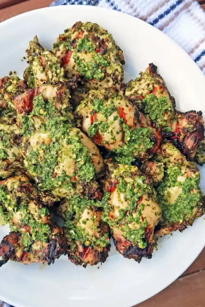Grilled Chicken Thighs with Chimichurri Sauce 3 Recipe image
