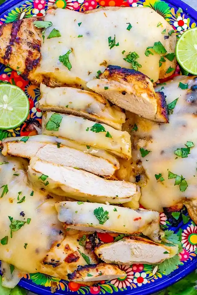 Grilled Salsa Verde Chicken with Pepper Jack 3 Recipe image
