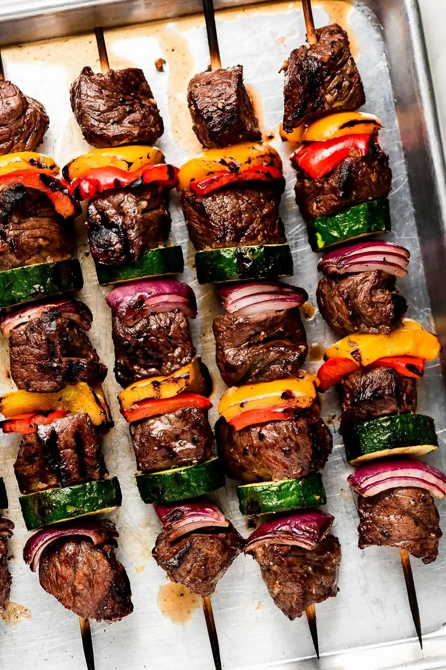 Garlic Marinated Steak Kabobs with Garden Vegetables 3 Recipe image