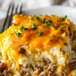 Cheesy Ground Beef and Rice Casserole 4 Cheesy Ground Beef and Rice Casserole