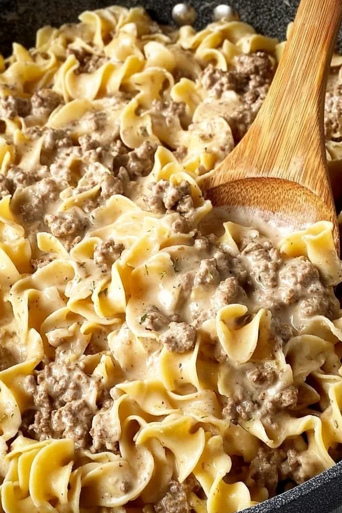 Creamy Ground Beef Stroganoff with Egg Noodles 3 Recipe image