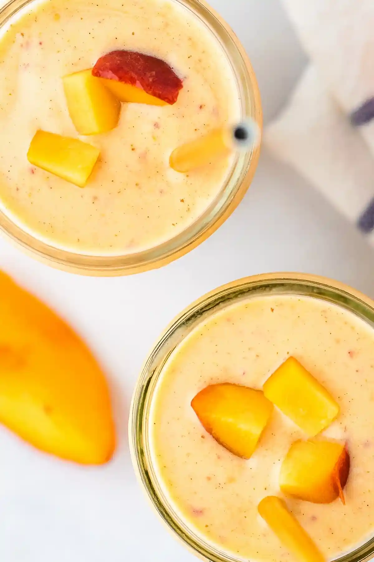 Creamy High-Protein Peach Smoothie 3 Recipe image